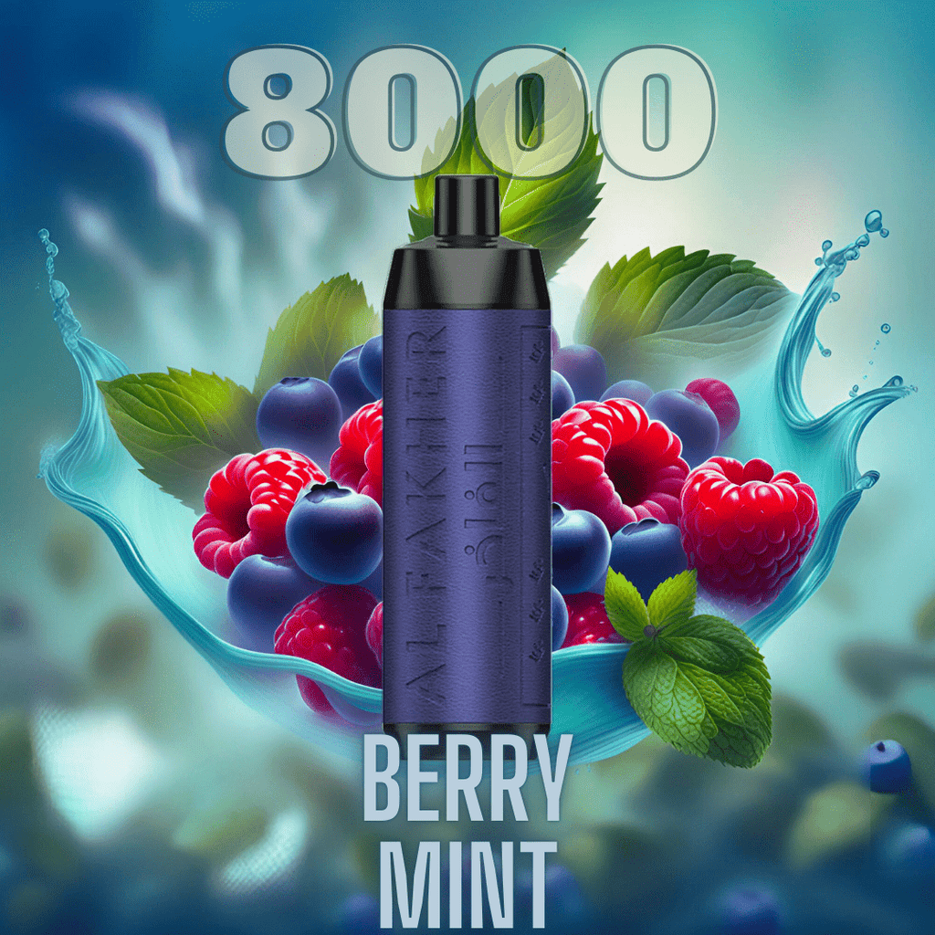 Al Fakher Vape 8000 Berry Mint Crown Bar