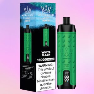 Al Fakher Crown Bar 15k Vape White Flash